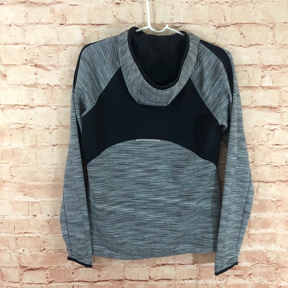 Athleta Snowscape Gray Space Dye Hoodie Jacket - Picture 3 of 5